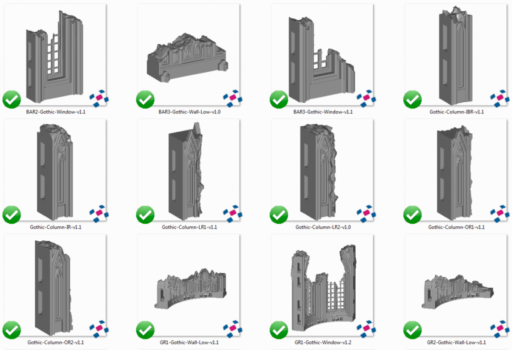 Cathedral Ruins - Printable Scenery