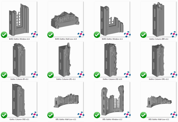 Cathedral Ruins - Printable Scenery