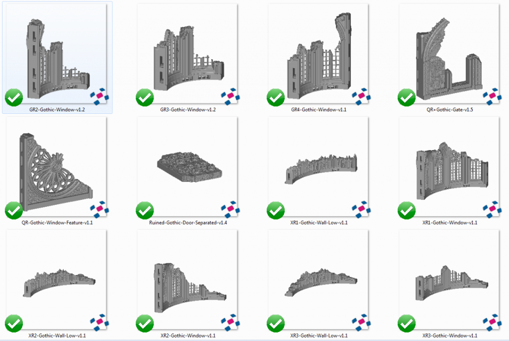 Cathedral Ruins - Printable Scenery