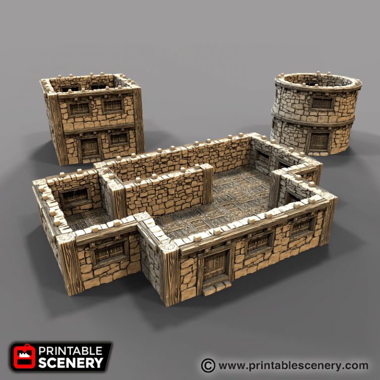 The Stone Barn - Printable Scenery