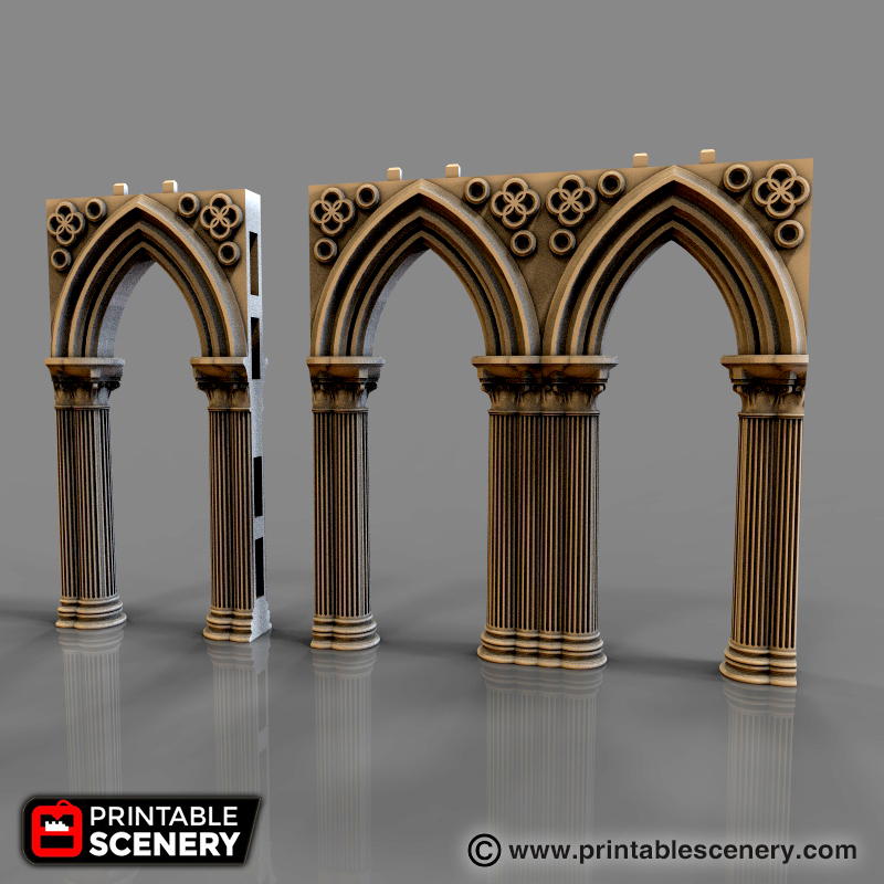 Nave Archway Printable Scenery
