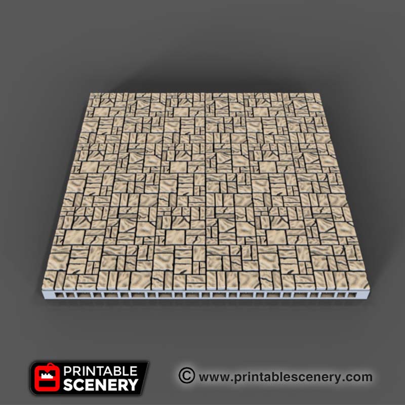Rough Stone Floors Printable Scenery