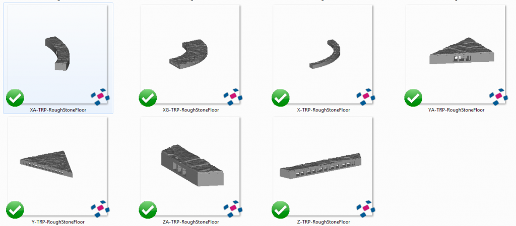 Rough Stone Floors - Printable Scenery