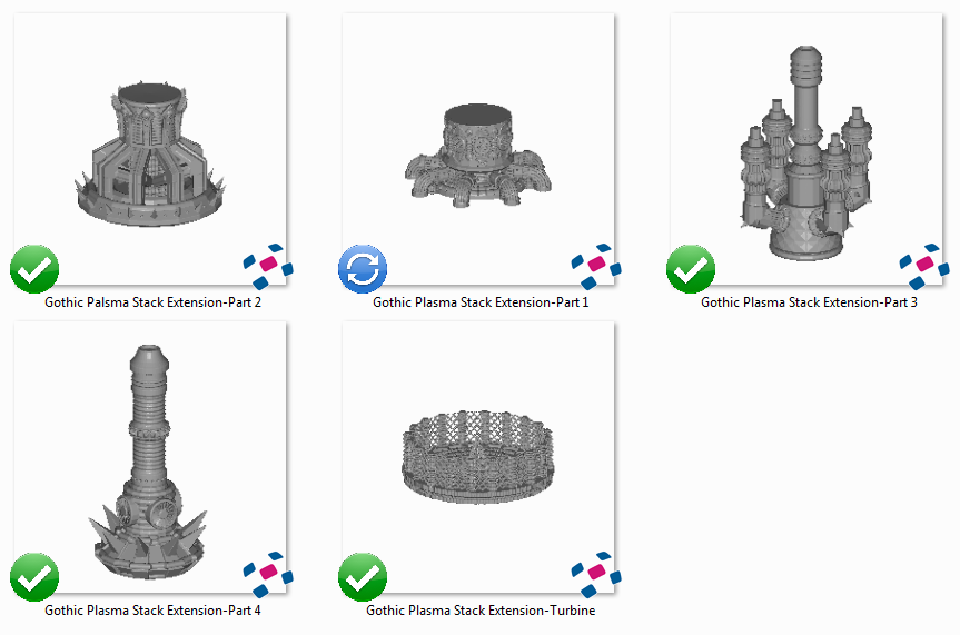 Gothic Plasma Stack Extensions Printable Scenery