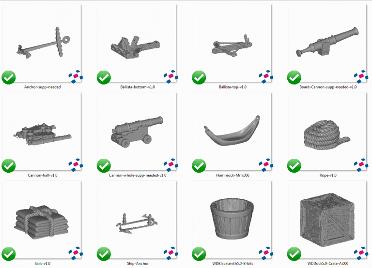 Frigate Mk2 - Printable Scenery