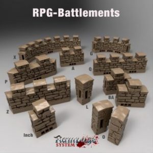 Complete Rampage Castle - Printable Scenery