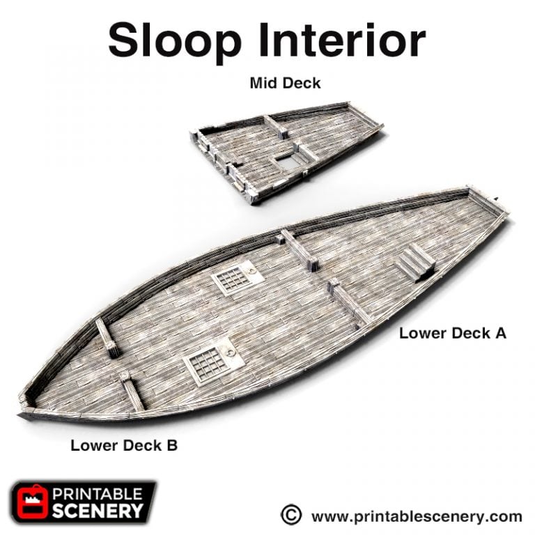 The Sloop - Printable Scenery