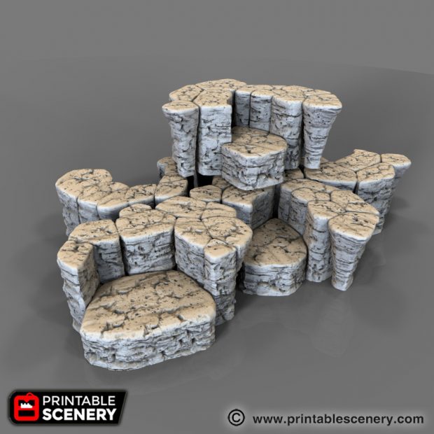 Stackable Rocks - Printable Scenery
