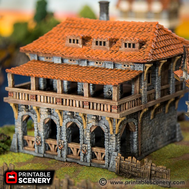 Port Winterdale Docks - Printable Scenery