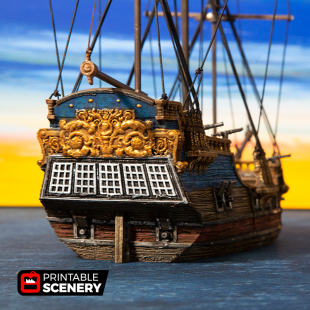 Frigate Mk2 - Printable Scenery