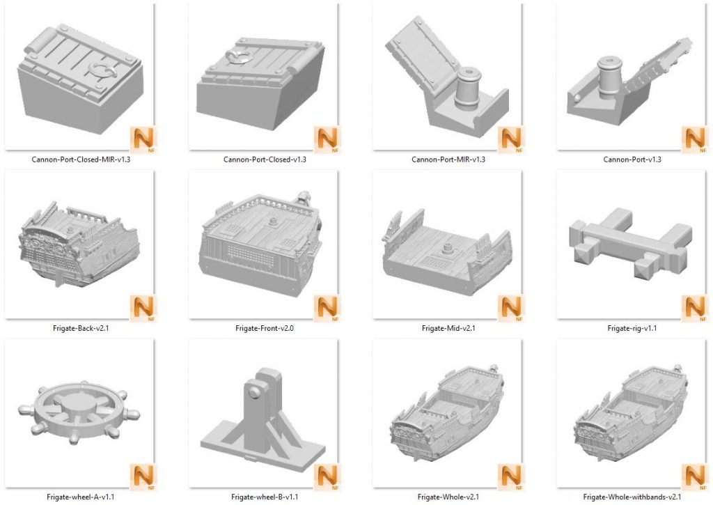 Frigate Mk2 - Printable Scenery