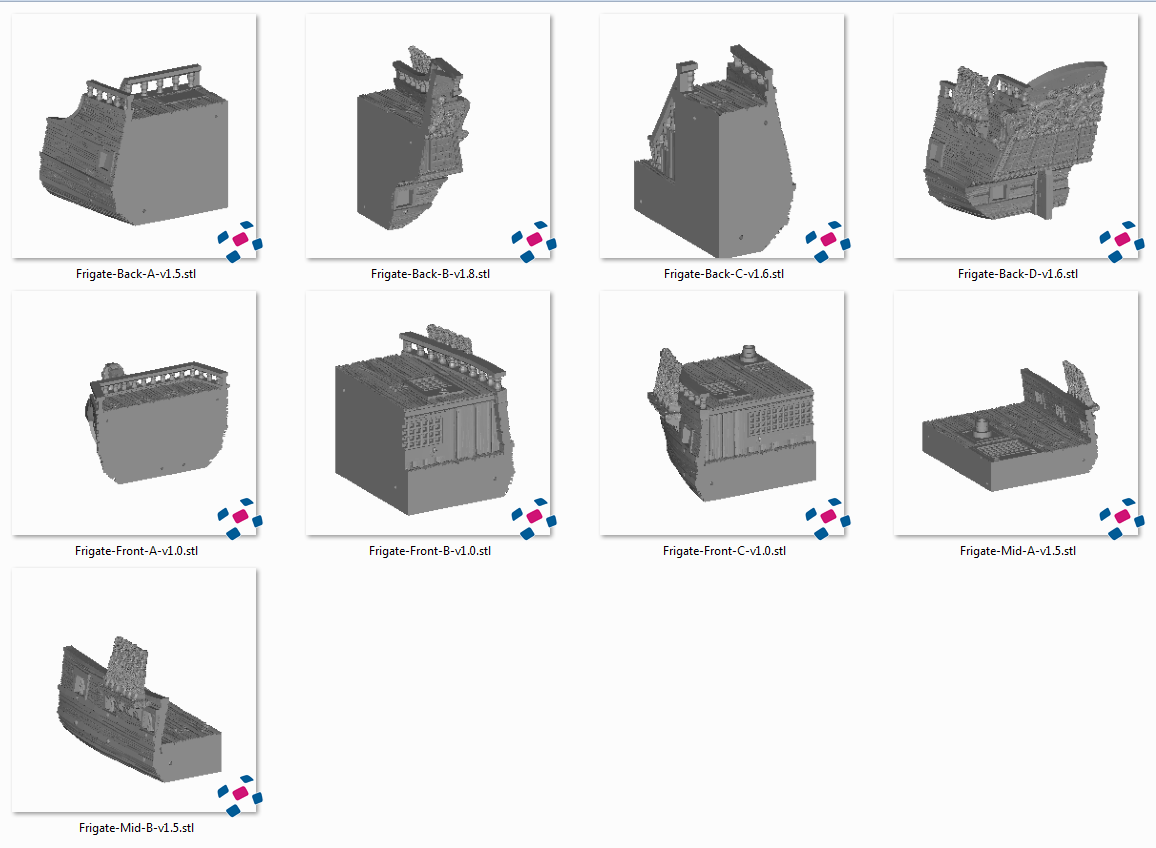 Frigate Mk2 - Printable Scenery