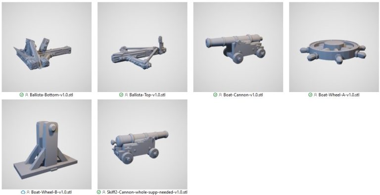 Skiff - Printable Scenery