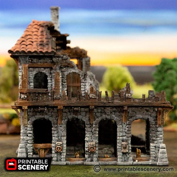 Ruined Warehouse Printable