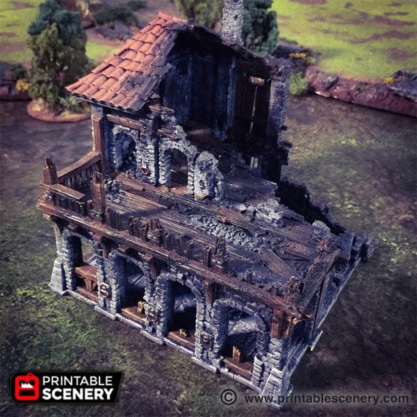 Ruined Warehouse Printable