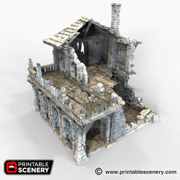 Ruined Warehouse Printable