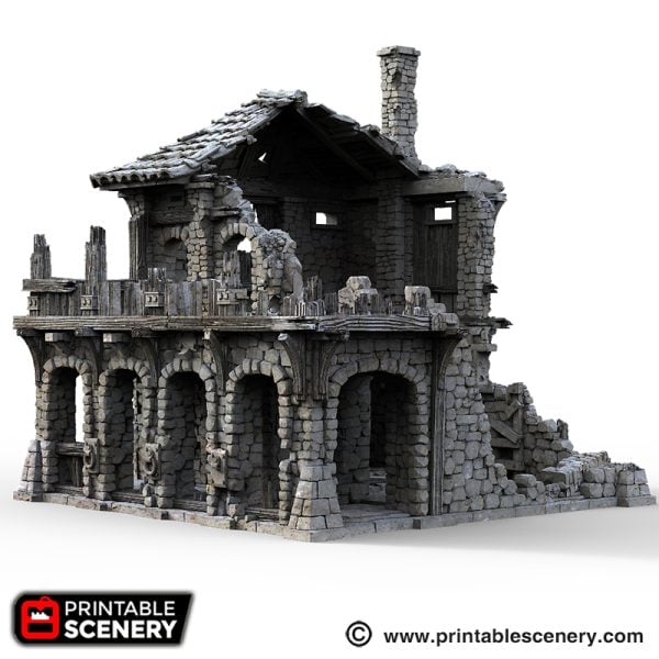 Ruined Warehouse Printable