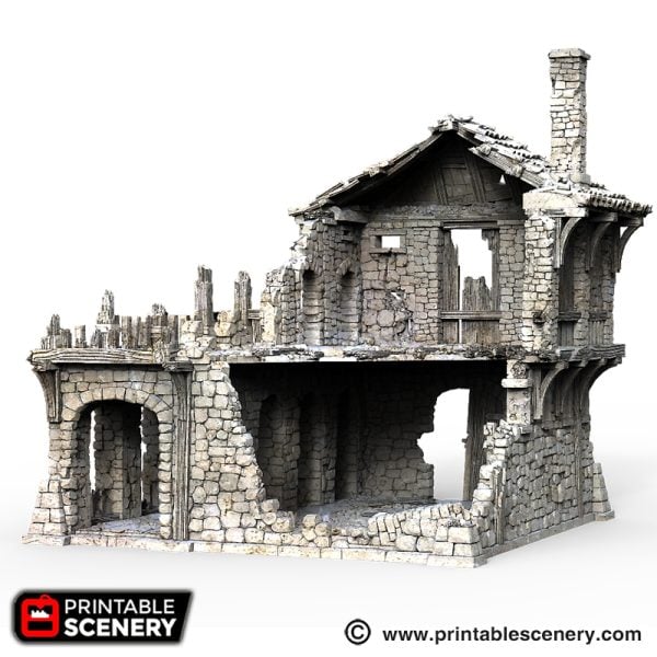 Ruined Warehouse Printable