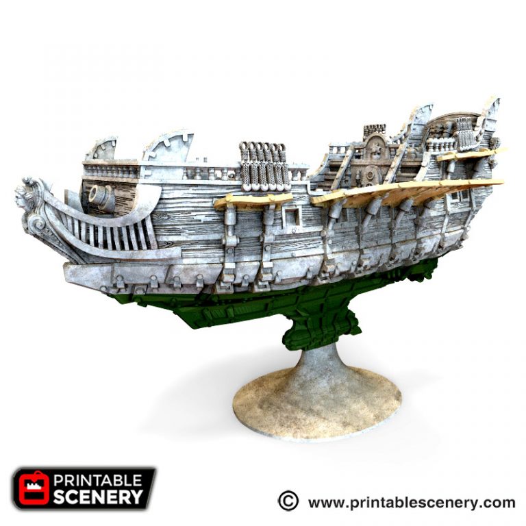 Flying Frigate - Printable Scenery