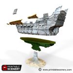 Flying Frigate - Printable Scenery