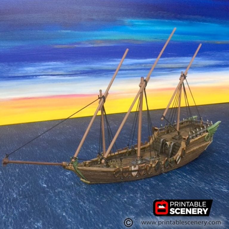 Galleon - Printable Scenery