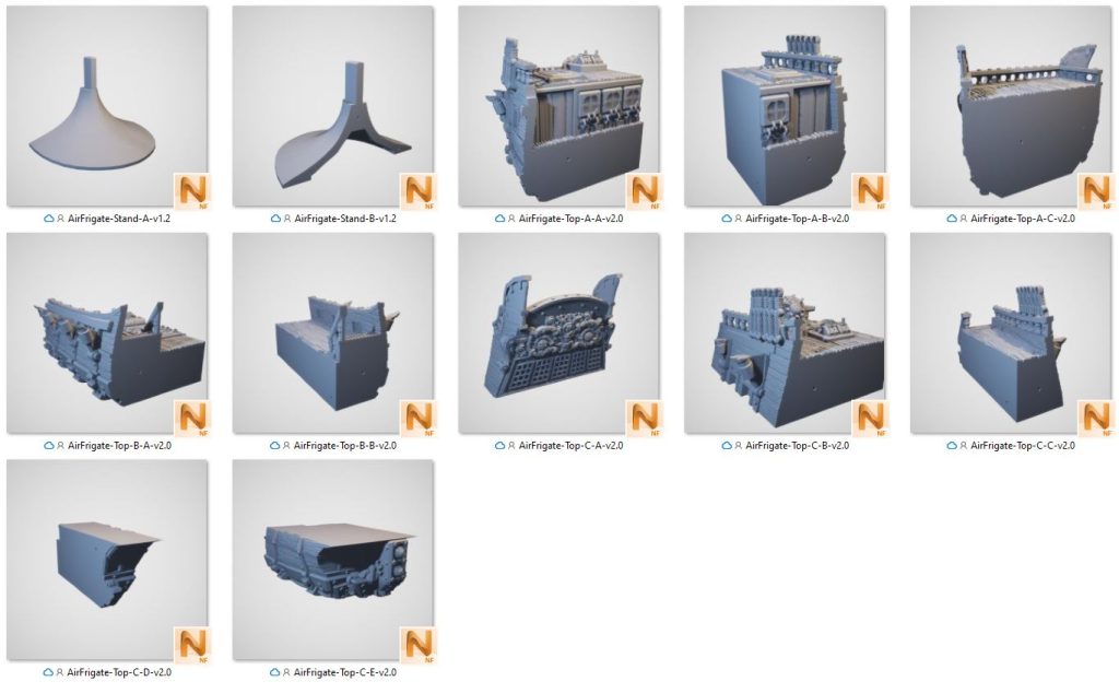 Flying Frigate - Printable Scenery