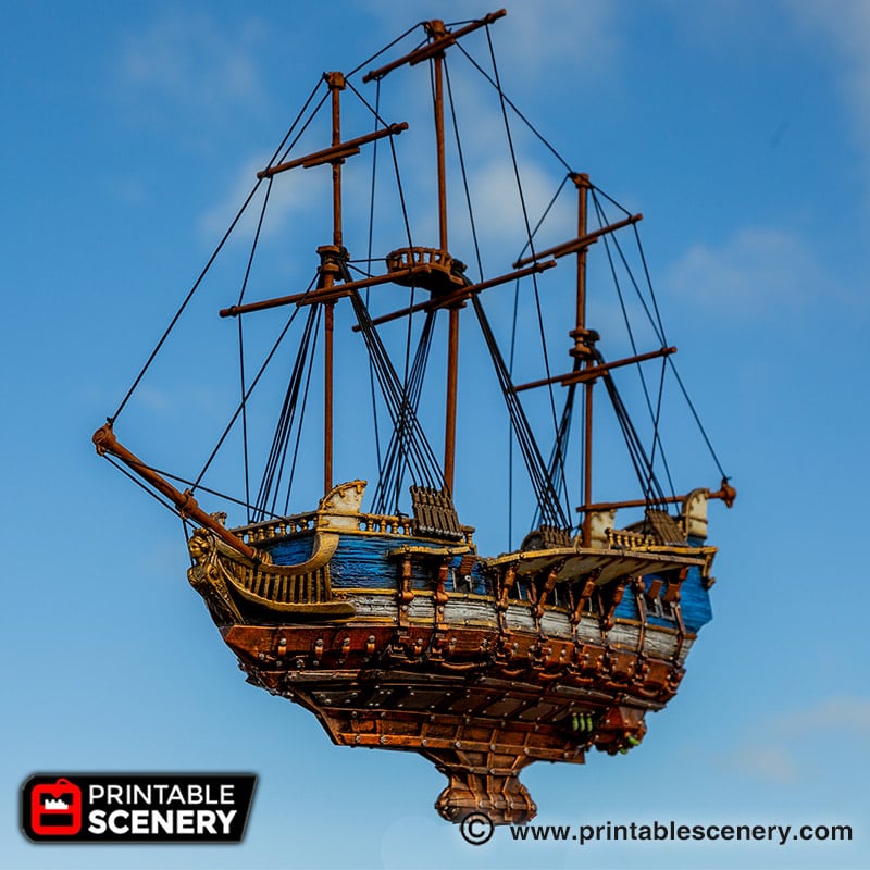 Flying Frigate 3D printable