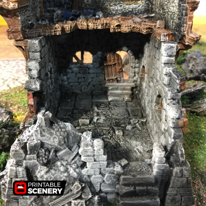 Ruined Governor's Mansion - Printable Scenery
