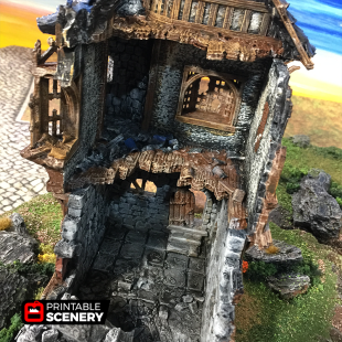 Ruined Governor's Mansion - Printable Scenery