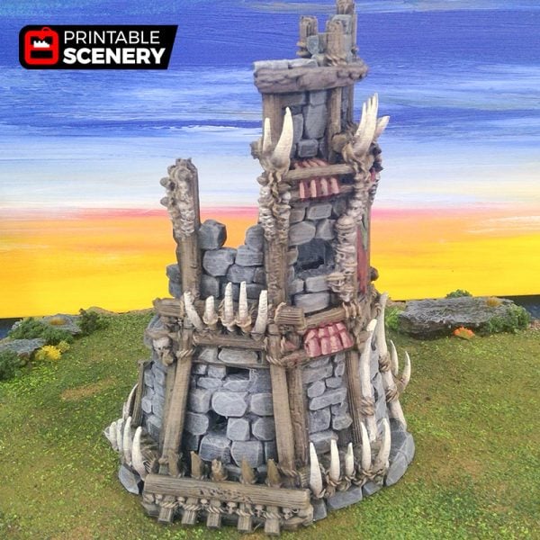 Ruined Tribal Fort 3d printed