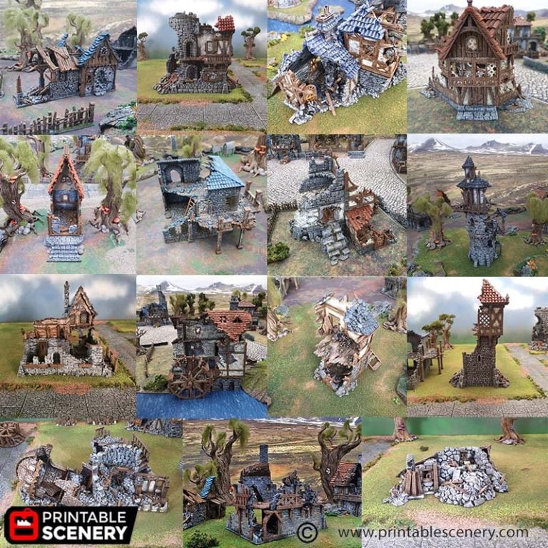 Winterdale Complete - Printable Scenery