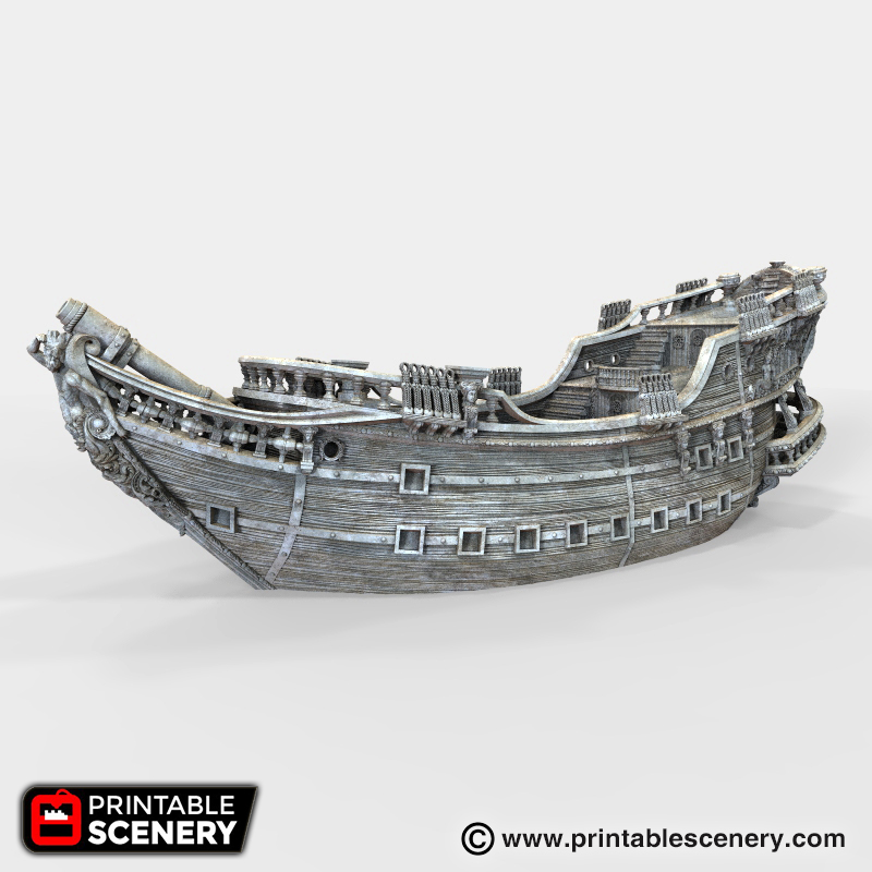 Galleon Printable Scenery