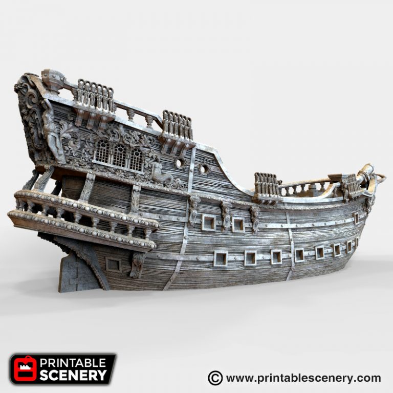 Galleon - Printable Scenery