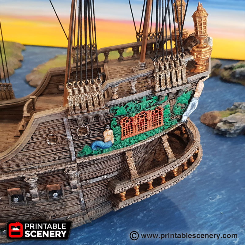 Galleon Printable Scenery