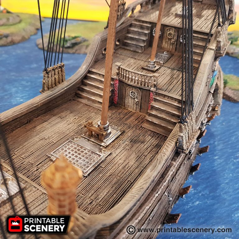 Galleon Printable Scenery Galleon Printable Scenery