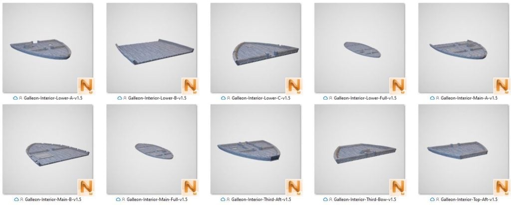 Galleon - Printable Scenery