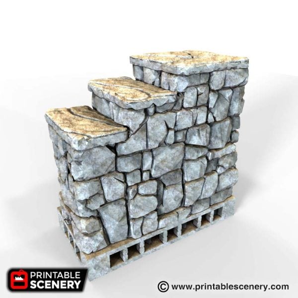 Rough Stone Stairs Printable