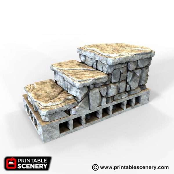 Rough Stone Stairs Printable