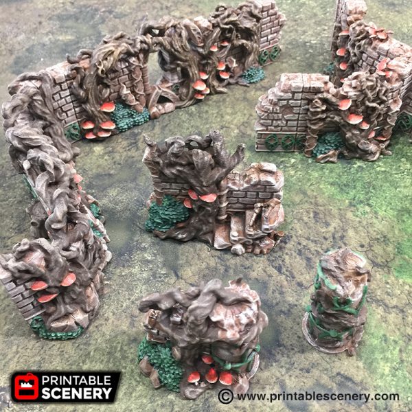 3d Printable Scatter RPG Elves Elven Warhammer terrain