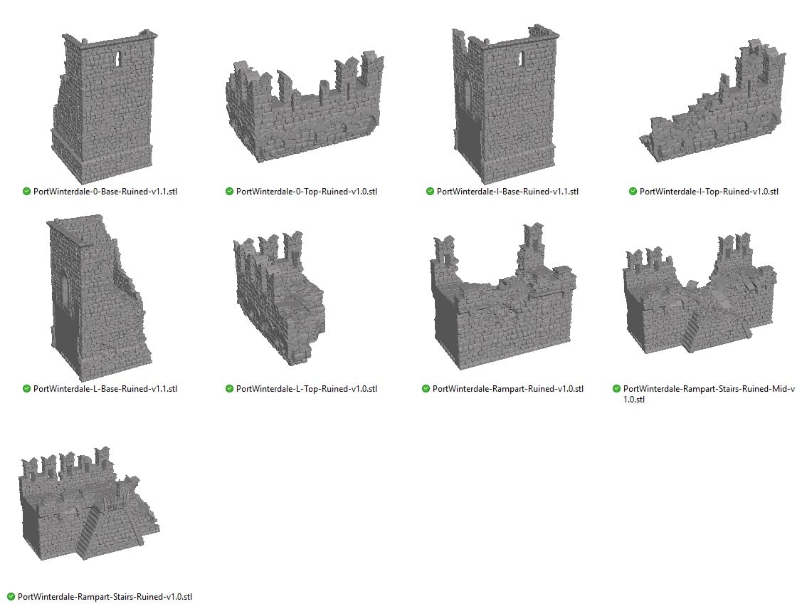 Port Winterdale Bastion and Ramparts Ruined Reference