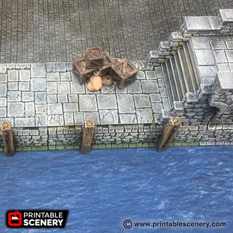 Port Winterdale Docks - Printable Scenery