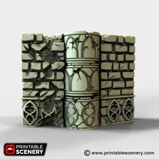 Elven Groves Hinged Wall 3d printable