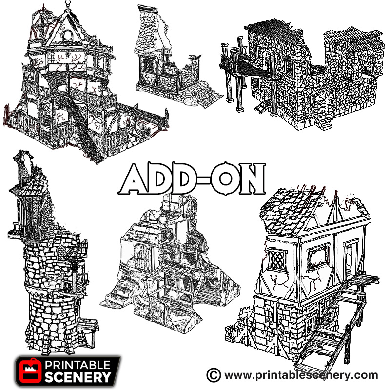Add-ON Port Winterdale - Printable Scenery