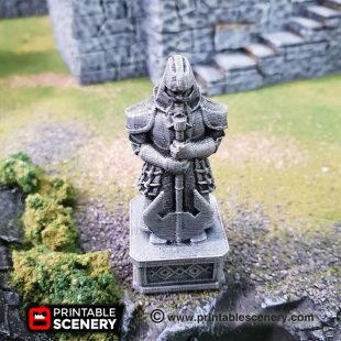 Dwarven Statue - Printable Scenery