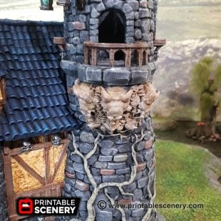 Evil Sorcerer's Tower - Printable Scenery