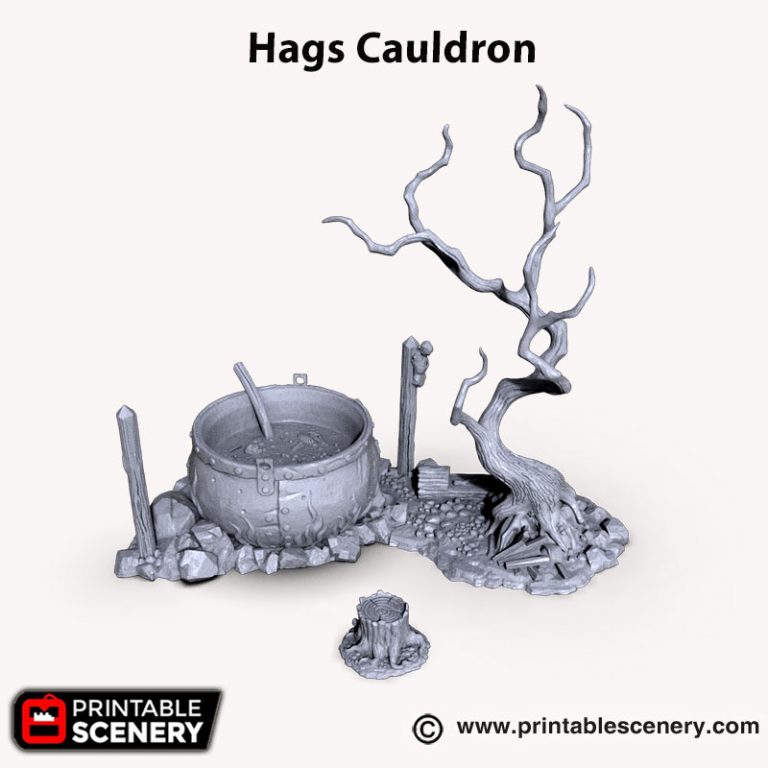 Hag's Cauldron Printable Scenery