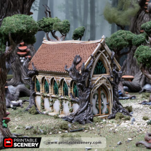 3D printed and painted Living Hall, designed for tabletop games and RPGs