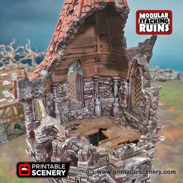 3D Tower of Insanity Warhammer Dungeons and Dragons Frostgrave Mordheim