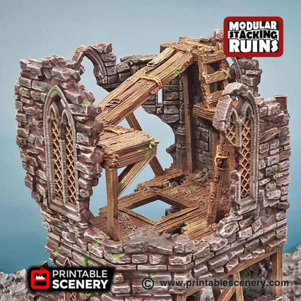 3D Tower of Insanity Warhammer Dungeons and Dragons Frostgrave Mordheim
