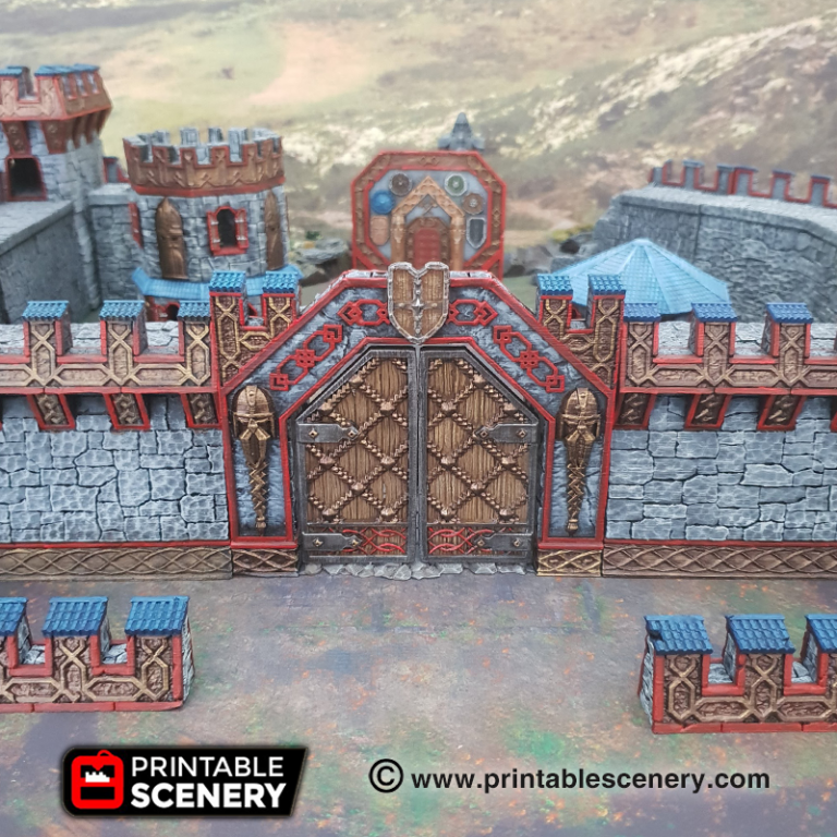 Ironhelm Forge Gate - Printable Scenery